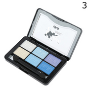 UBUB 6 Colors Roast Eye Shadow Powder Makeup Palette in Shimmer Metallic Glitter Cream Eyeshadow Palette