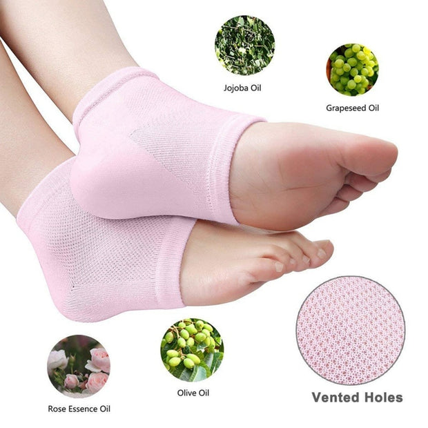Silicone Moisturizing Gel Heel Socks For Cracked Dry Foot Skin Care