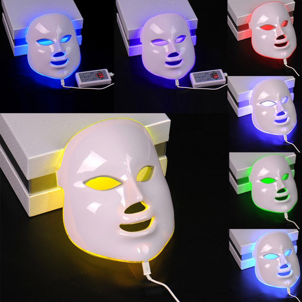 7 Colors Light Photon LED Electric Facial Mask Therapy